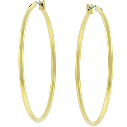 Glem Large Silver Hoop Earrings | 45mm