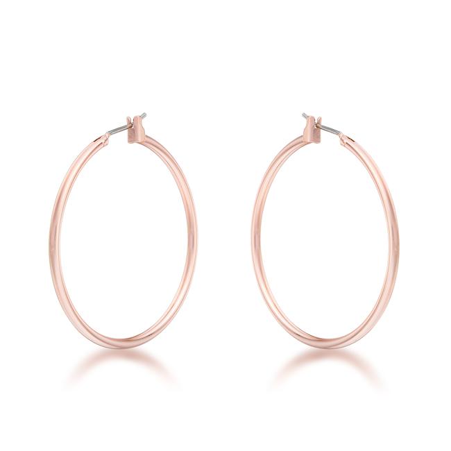 Glem Medium Silver Hoop Earrings | 38mm