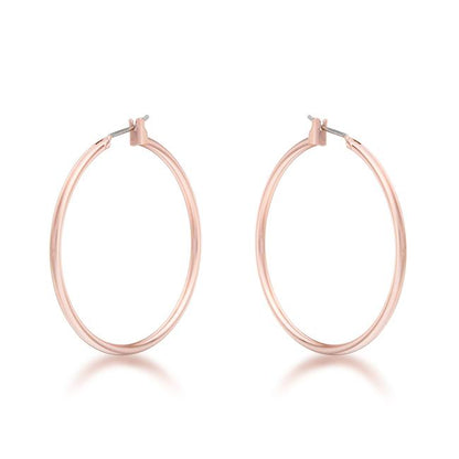 Glem Medium Silver Hoop Earrings | 38mm