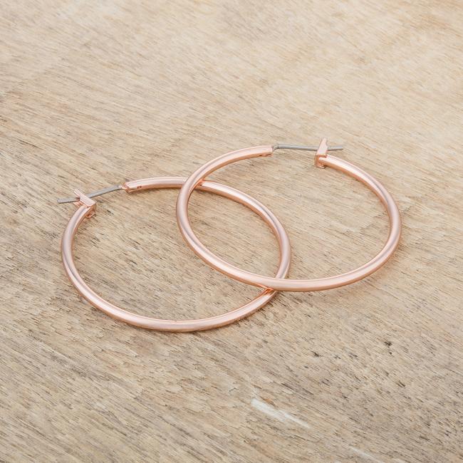 Glem Medium Silver Hoop Earrings | 38mm