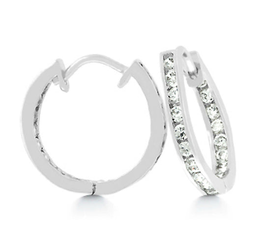 Glynis Inside Out Huggie Earrings | 0.75ct