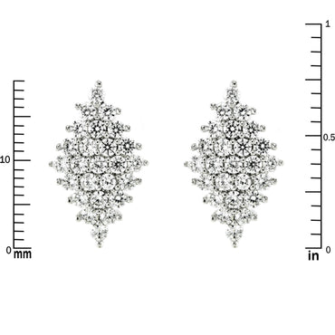 Harlie Cluster CZ Stud Earrings