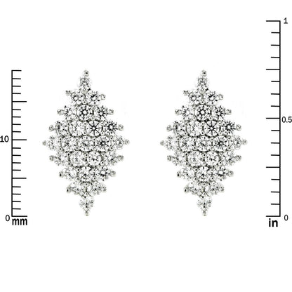 Harlie Cluster CZ Stud Earrings