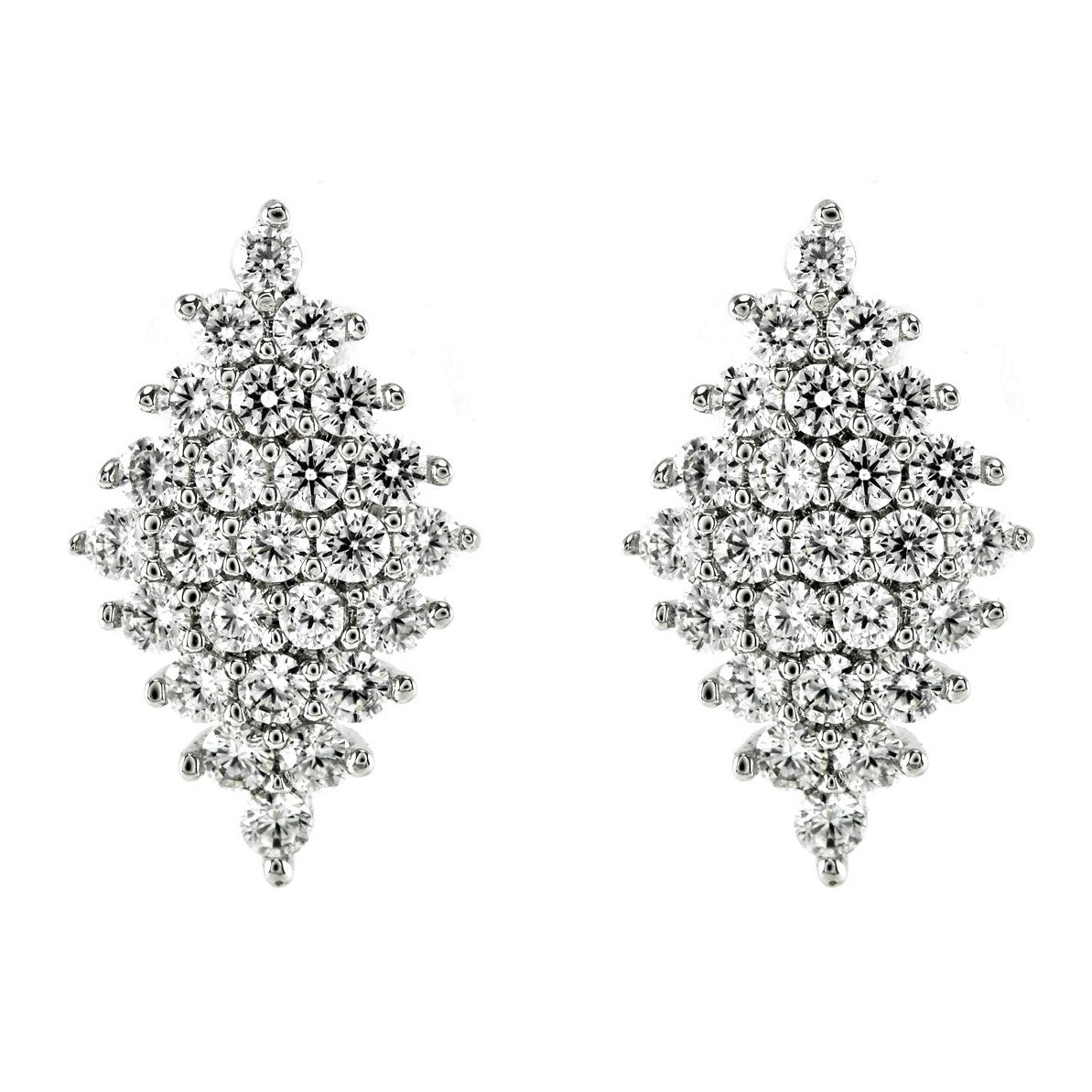 Harlie Cluster CZ Stud Earrings