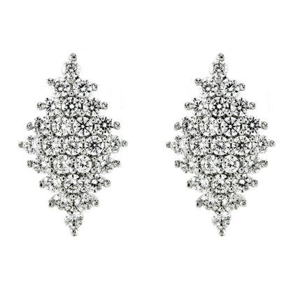 Harlie Cluster CZ Stud Earrings