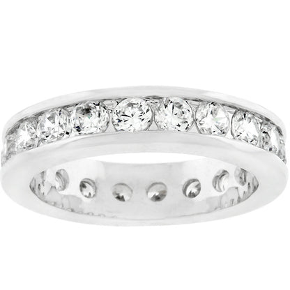 Hillary Lustrous Eternity Stackable Ring | 3ct