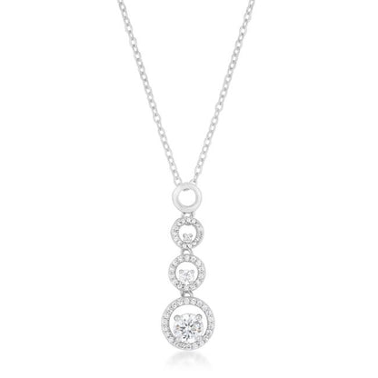 Inessiam Halo Graduated CZ Pendant