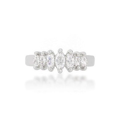 Iva Graduated Marquise CZ Band Ring | 1.8ct