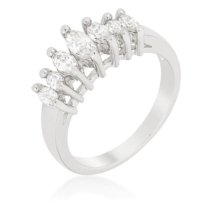 Iva Graduated Marquise CZ Band Ring | 1.8ct