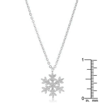 Noelle Snowflake Silver Necklace