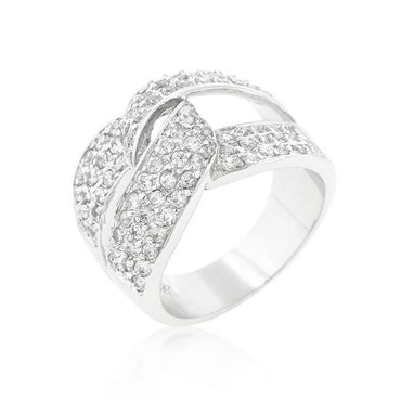 Kelly Pave CZ Knot Ring | 5ct