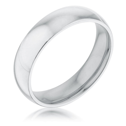 Kiri 5mm Silver Stainless Steel Band Ring