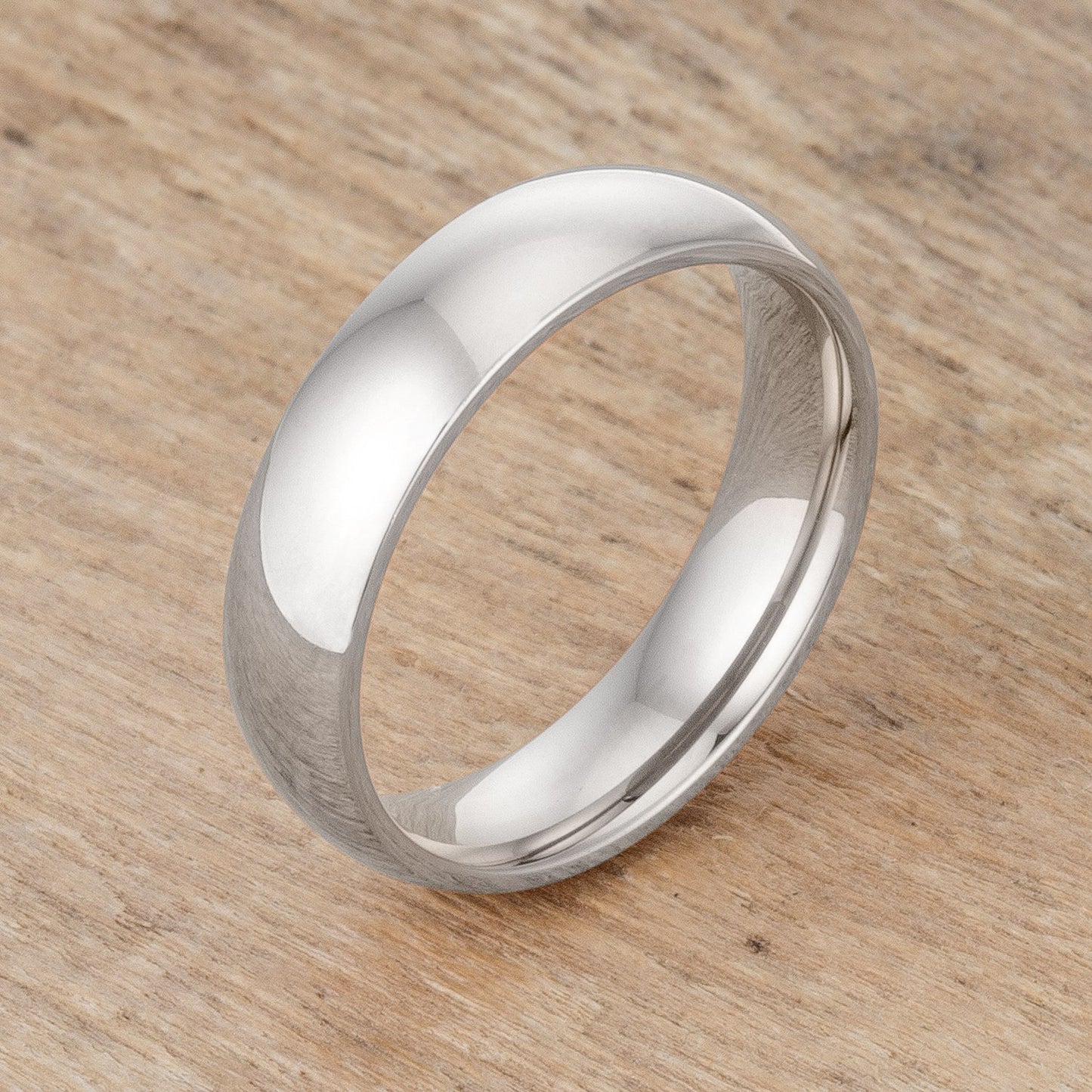 Kiri 5mm Silver Stainless Steel Band Ring