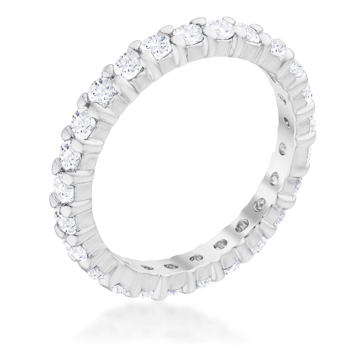 Krista Eternity Round CZ Stackable Ring | 2ct