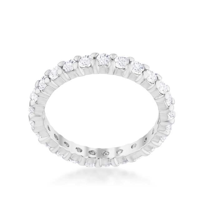 Krista Eternity Round CZ Stackable Ring | 2ct