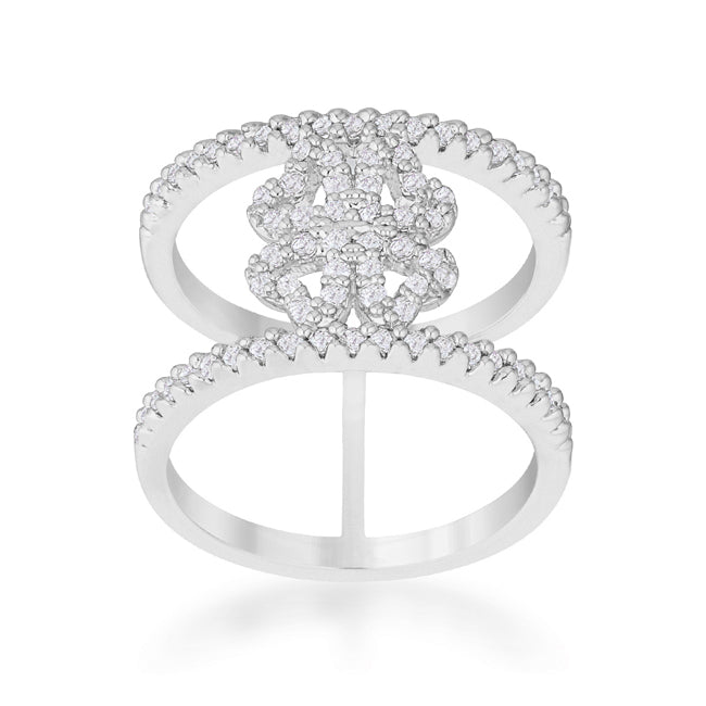 Lauren Delicate Clover Wrap Ring | 1ct