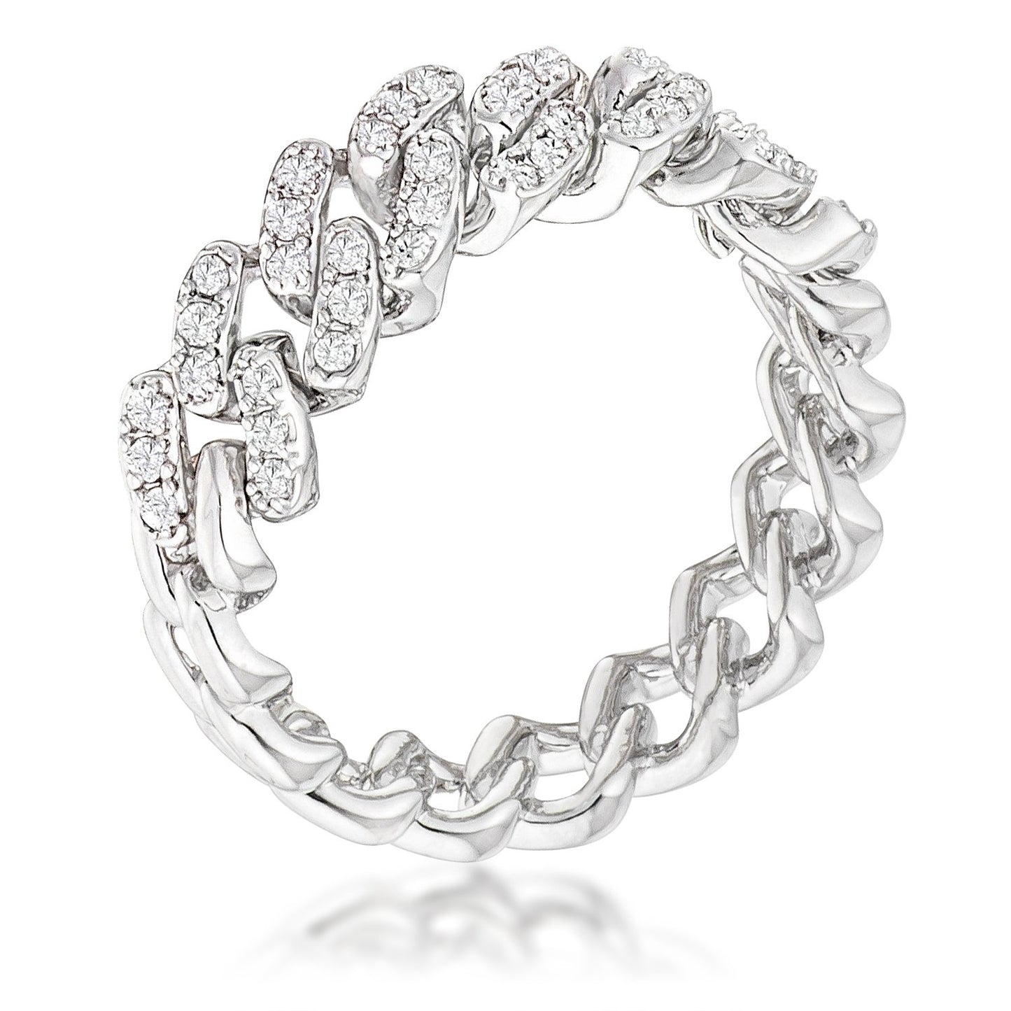 Leigh CZ Flexible Chain Ring