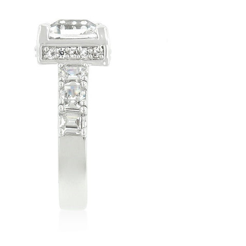 Lidia Asscher CZ Engagement Ring | 6ct