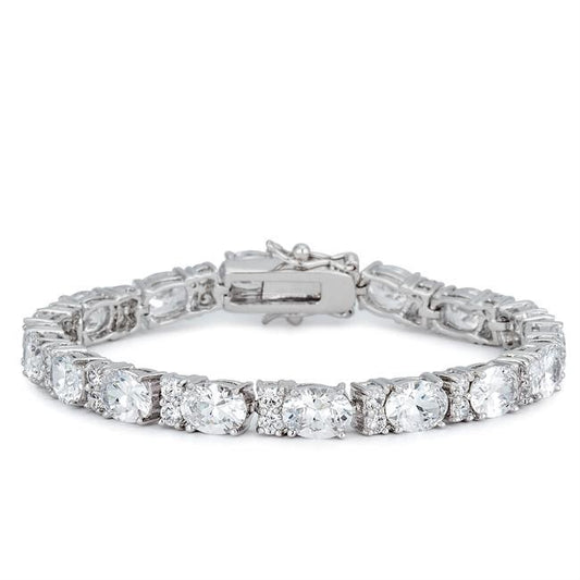 Lily Oval CZ Tennis Bracelet – 7.5in