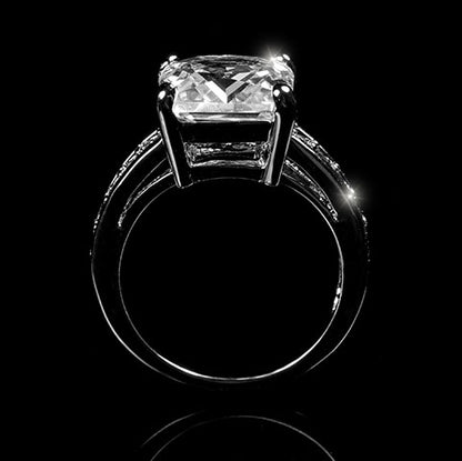 Lindsay 5.6ct Princess Raised Engagement Ring | 6ct