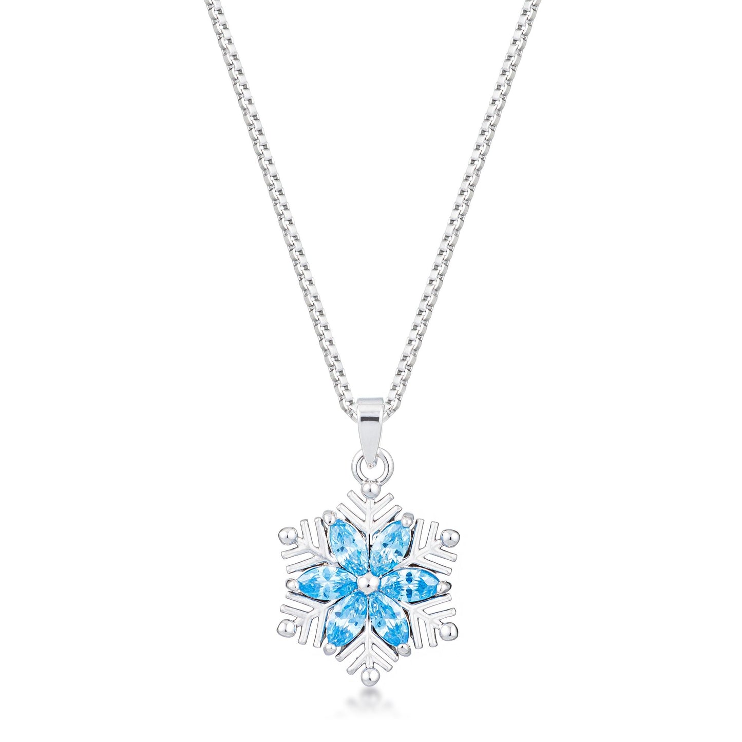 Liv Brilliant Snowflake Silver Pendant | 2ct