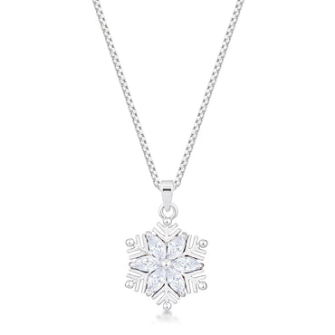 Liv Brilliant Snowflake Silver Pendant | 2ct