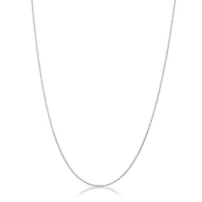 Liva Beaded Julibee Silver Necklace | 20in