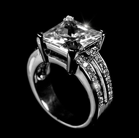 Lola Princess Cut Statement Engagement Ring  | 8.5ct