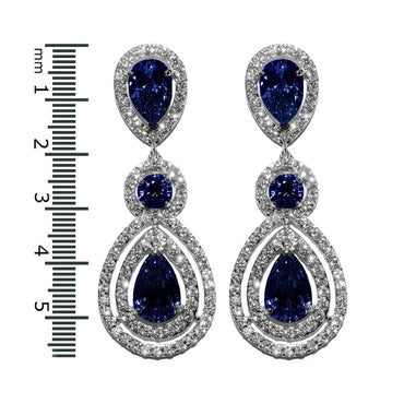 Louisa Sapphire Chandelier Earrings