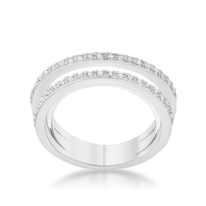 Lynn CZ Twisted Trio Band Ring | .3ct