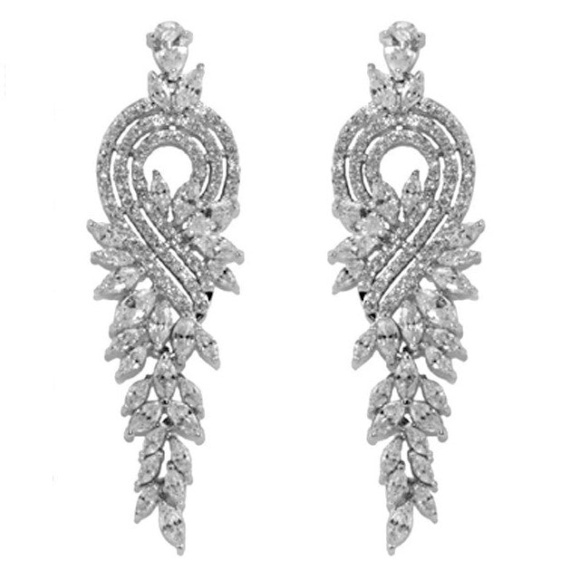 Delphina Marquise Chandelier Earrings | 59mm