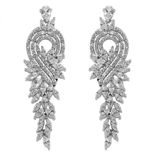 Delphina Marquise Chandelier Earrings | 59mm