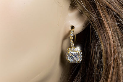 Maribel Radiant Gold Drop Earrings | 4.5ct