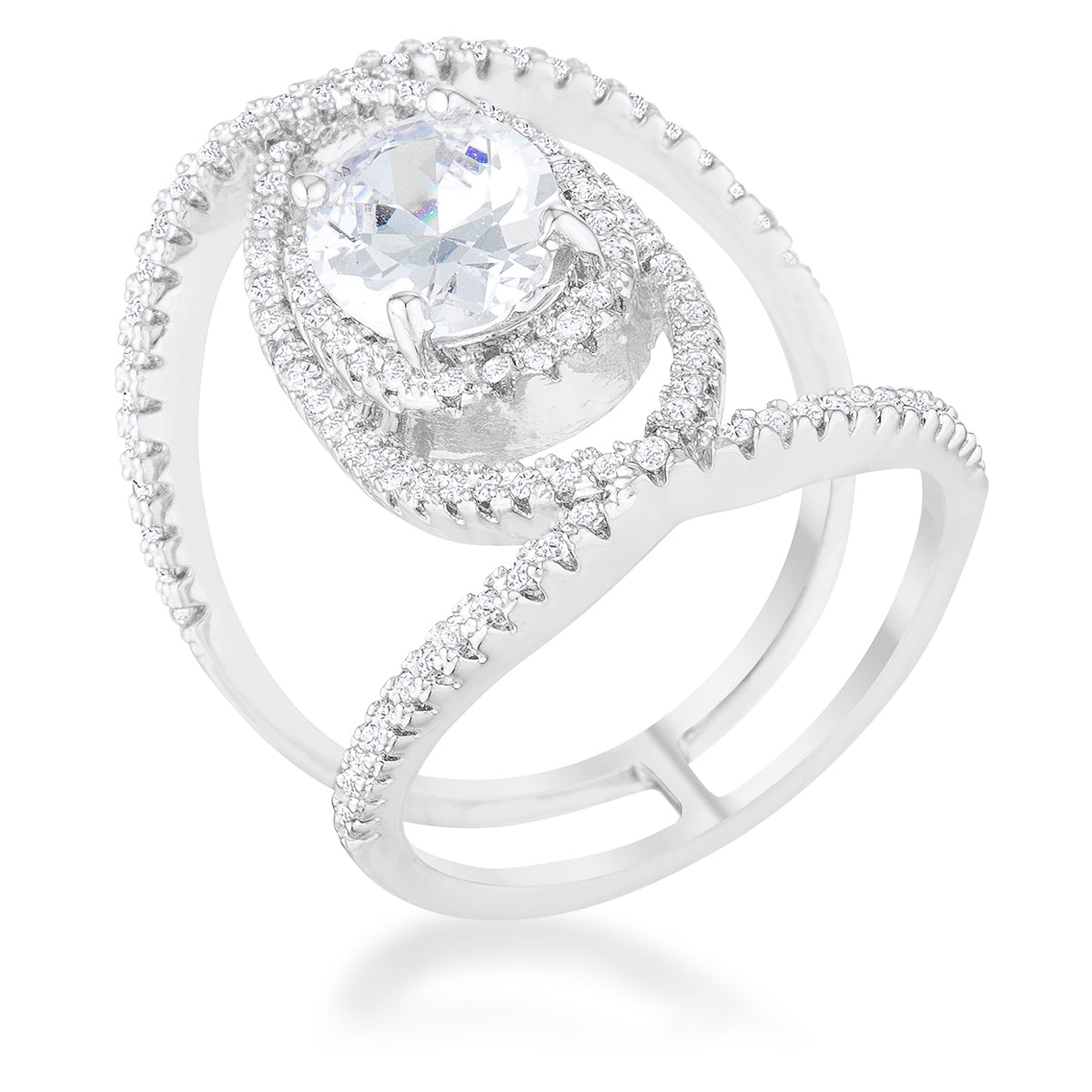 Maura 2ct Round Contemporary Cocktail Ring | 4.2ct