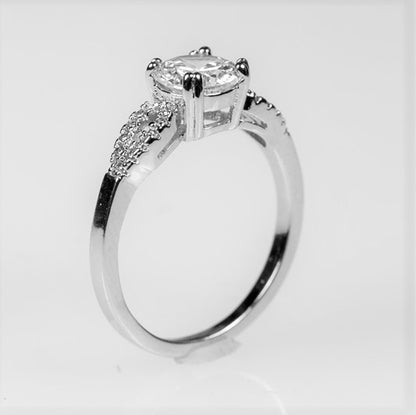 Mersia Round Engagement Ring | 1.3ct