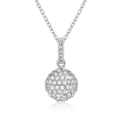 Mesa CZ Sphere CZ Pendant - Beloved Sparkles