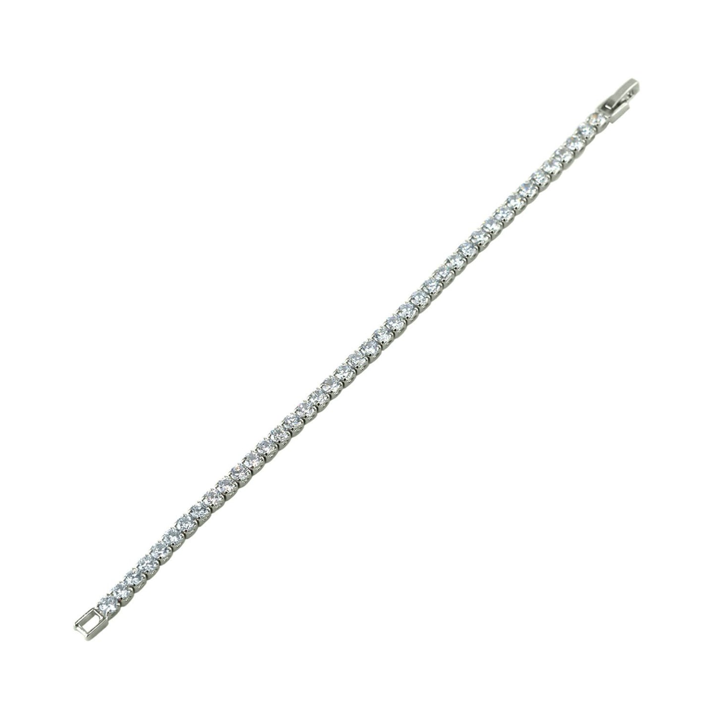 Micole Clear Round CZ Tennis Bracelet – 7in - Beloved Sparkles