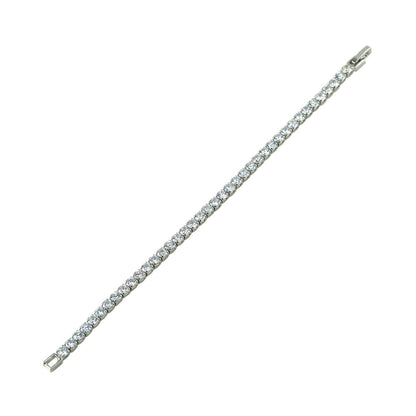 Micole Clear Round CZ Tennis Bracelet – 7in - Beloved Sparkles