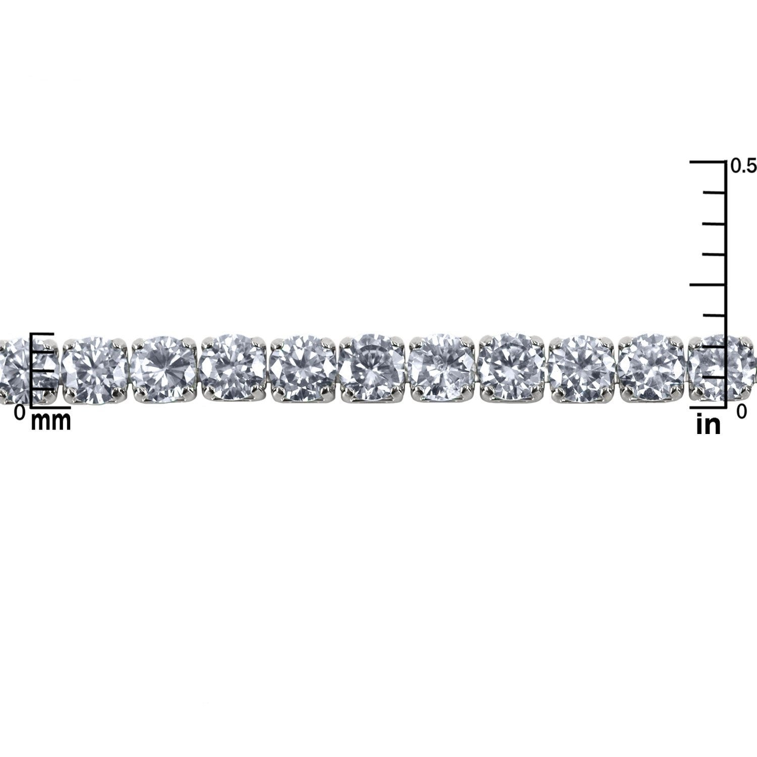 Micole Clear Round CZ Tennis Bracelet – 7in - Beloved Sparkles