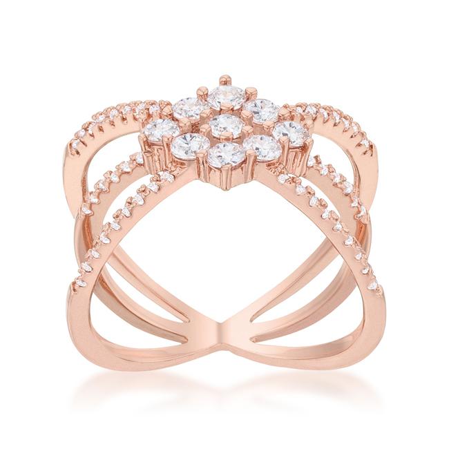 Mindy Rose Gold Triple Wrap Fashion Ring | 1.5ct