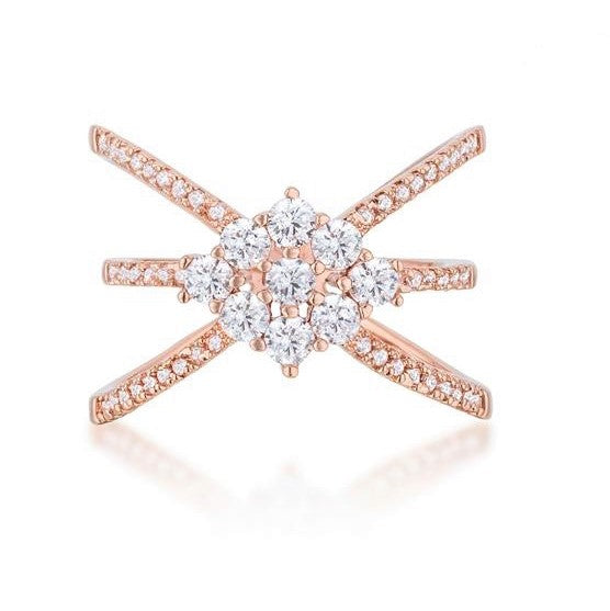 Mindy Rose Gold Triple Wrap Fashion Ring | 1.5ct