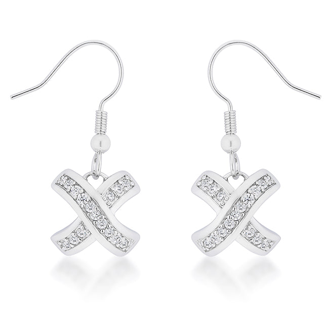 Monya Criss Cross Drop Earrings | 0.6ct