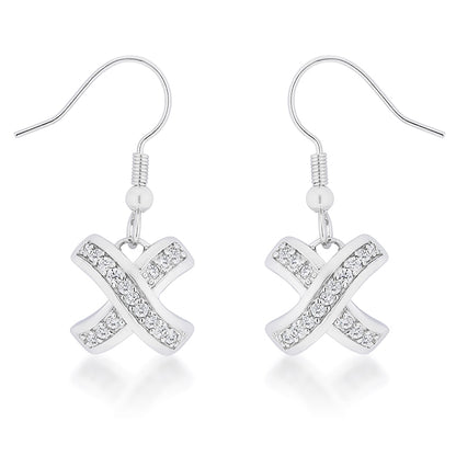 Monya Criss Cross Drop Earrings | 0.6ct