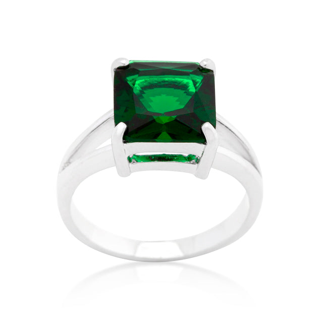 Nadine Emerald Princess Cut Cocktail Ring | 5.6ct