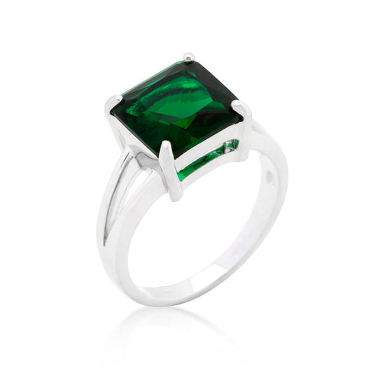 Nadine Emerald Princess Cut Cocktail Ring | 5.6ct