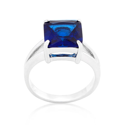 Nadine Sapphire Princess Cut Cocktail Ring | 5.6ct