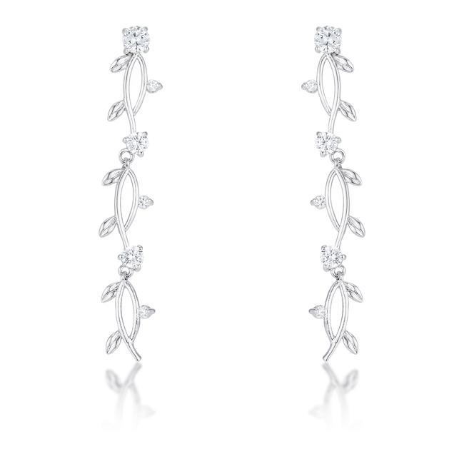 Nathana Romantic Vine Dangle Earrings | 1.1ct