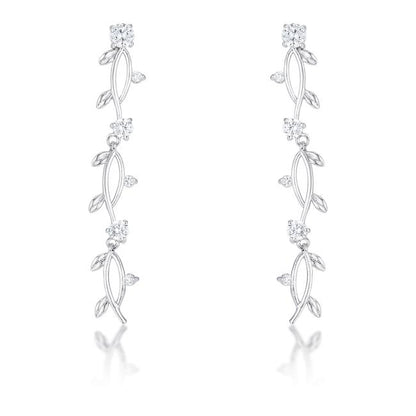 Nathana Romantic Vine Dangle Earrings | 1.1ct