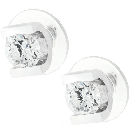 Neci Round Bar Set Stud Earrings | 6mm