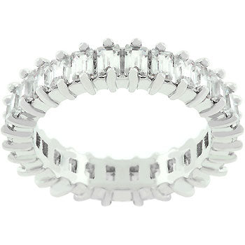 Nina Baguette Eternity Stackable Ring | 3ct